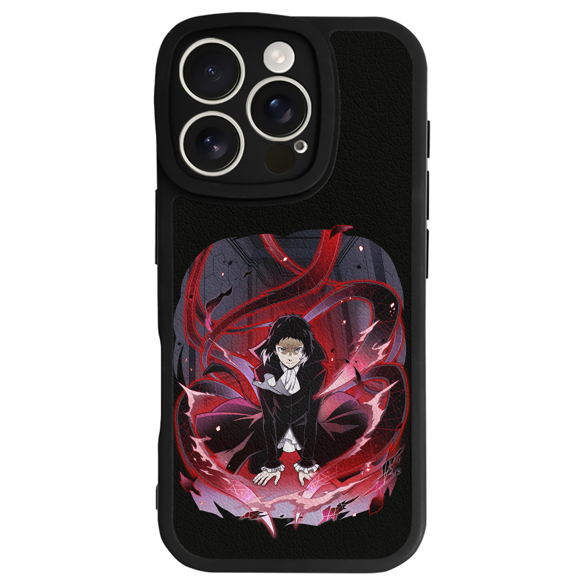 （画像用） 文豪ストレイドッグス Bungo Stray Dogs 【iPhone 16シリーズ対応】シリコンスマホケース（レザー調） 材質：シリコン